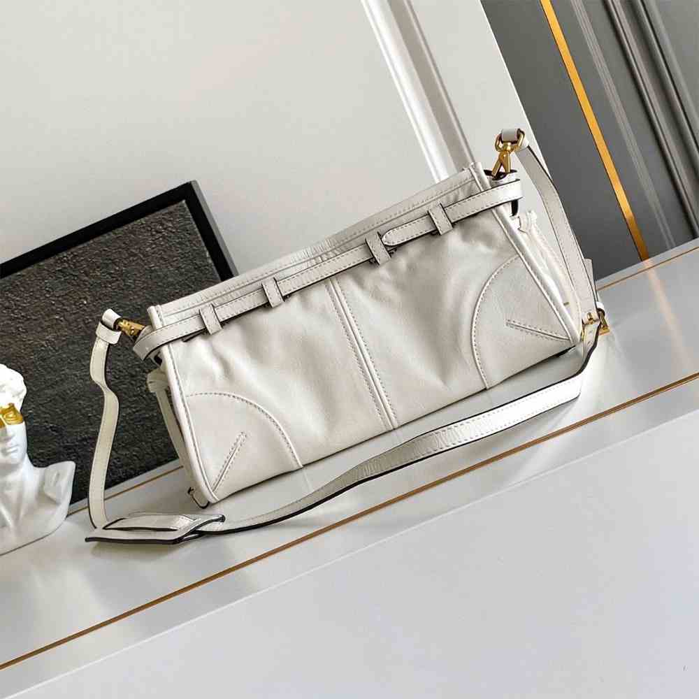 Pra*a Bonnie small leather shoulder bag(HIGH-END GRADE)