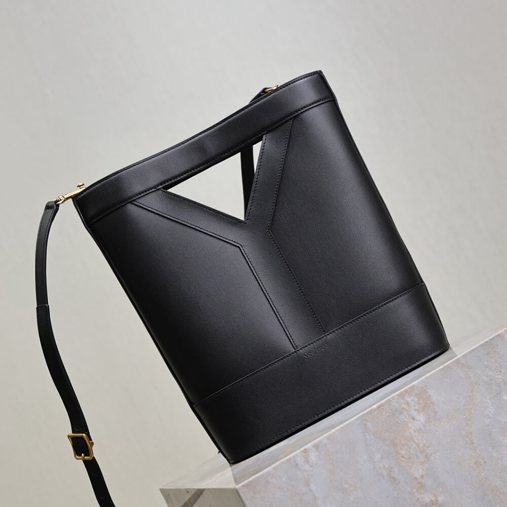 Y51 Y small bucket in canvas and leather(HIGH-END GRADE)