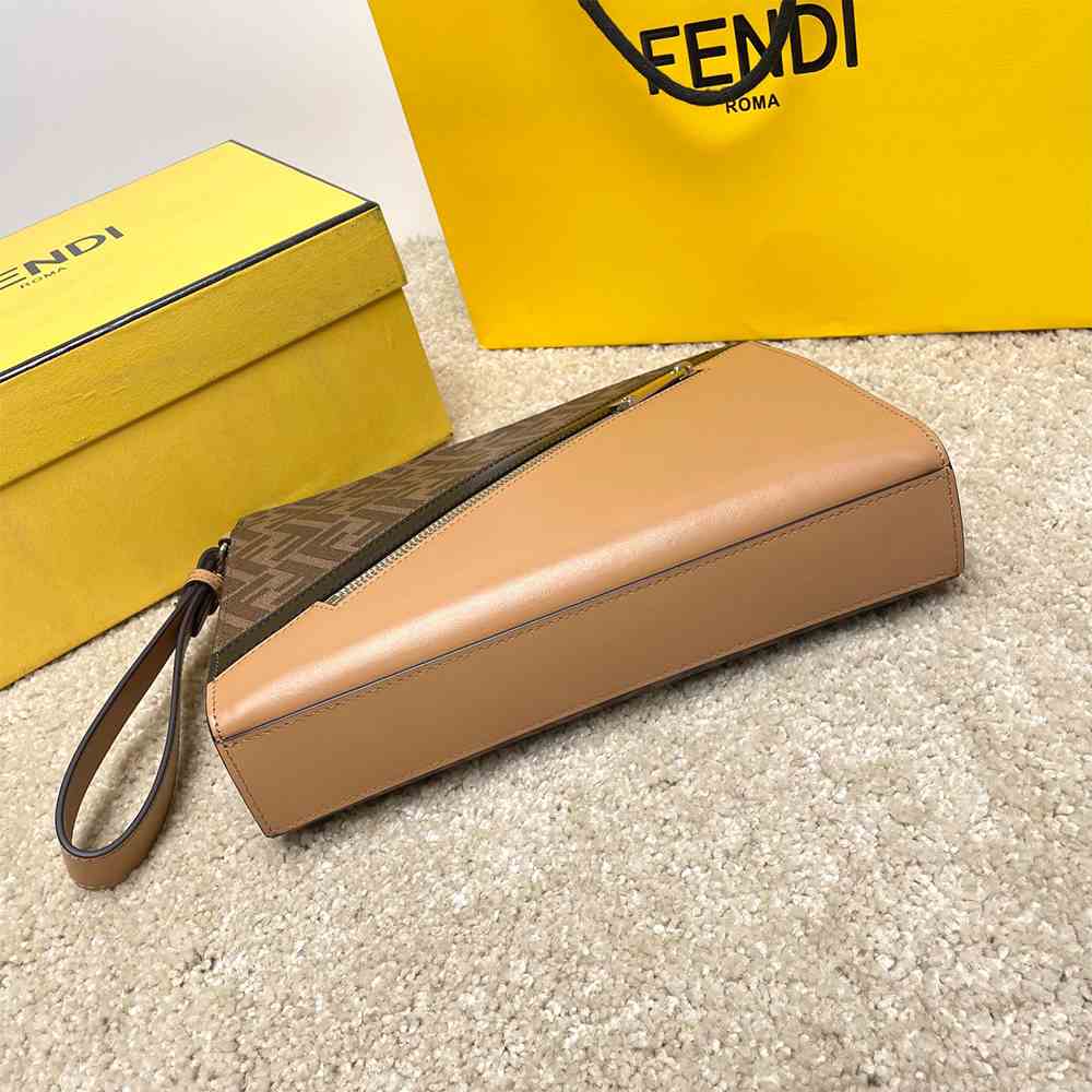 F**di Diagonal Flat Pouch