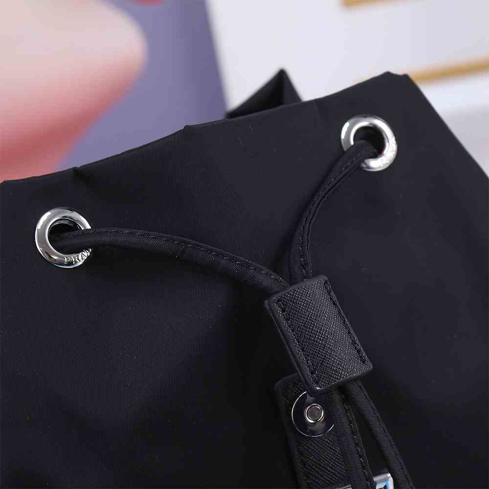 Pra*a Re-Nylon medium backpack with pouch