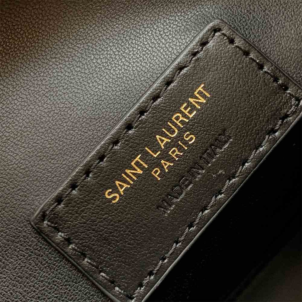 Y51 Mini toy shopping Sa1nt Lau*nt IN CROCODILE-EMBOSSED LEATHER