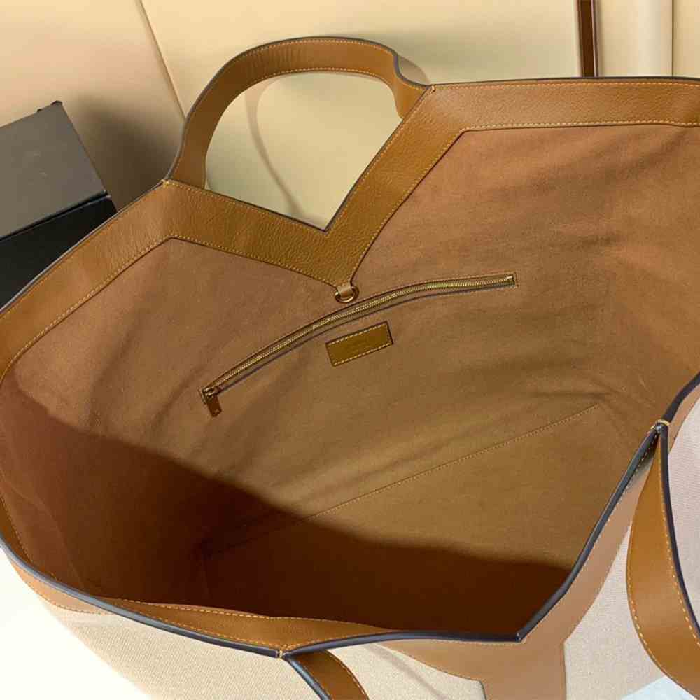 Y51 Y TOTE IN CANVAS AND LEATHER(HIGH-END GRADE)