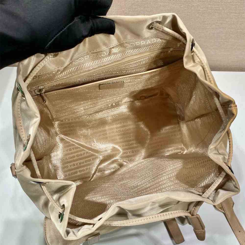 Pra*a Re-Nylon medium backpack with pouch