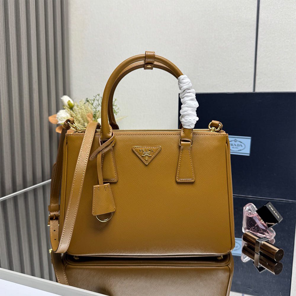 Pra*a Galleria medium Saffiano leather bag(HIGH-END GRADE)