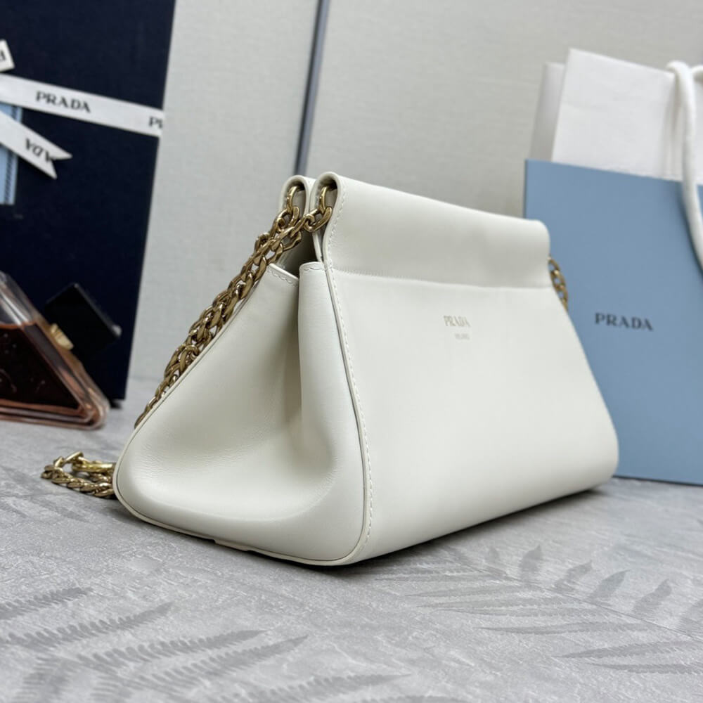 Pra*a Enchaine medium leather bag(HIGH-END GRADE)