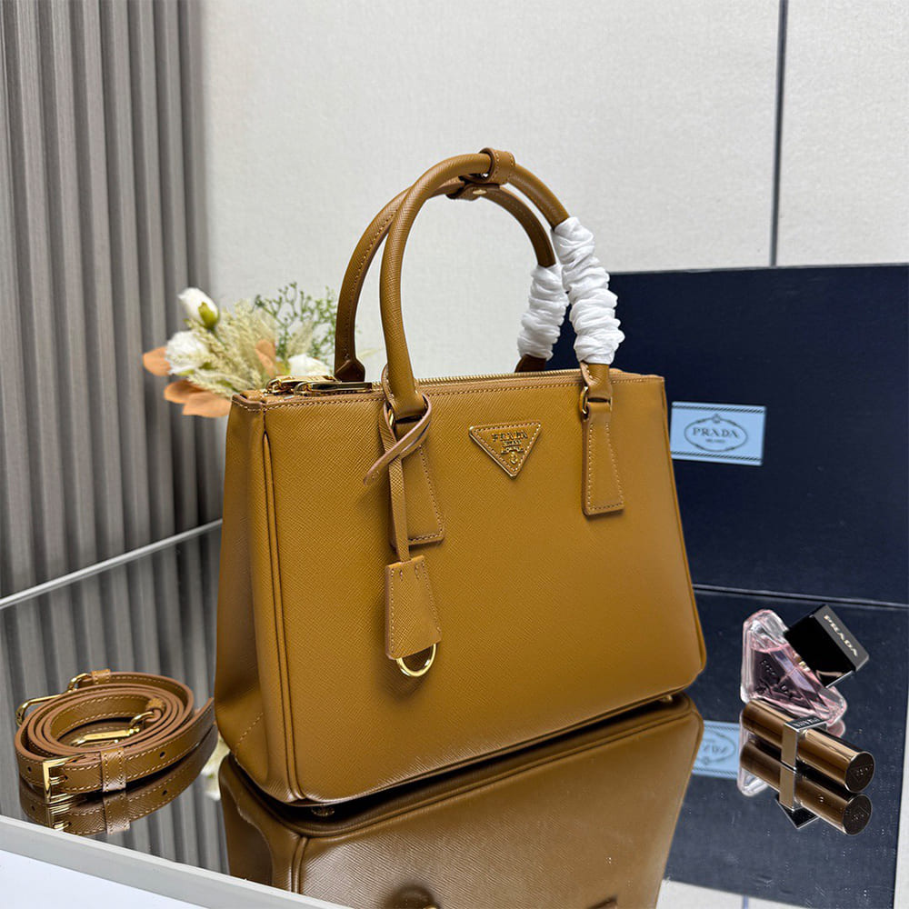 Pra*a Galleria medium Saffiano leather bag(HIGH-END GRADE)