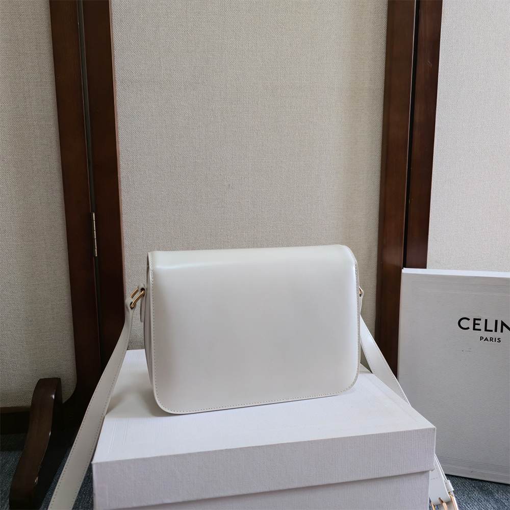 Ce1i*e TEEN TRIOMPHE BAG IN shiny calfskin(HIGH-END GRADE)