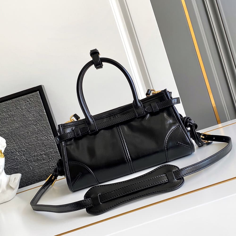 Pra*a Bonnie leather mini handbag(HIGH-END GRADE)