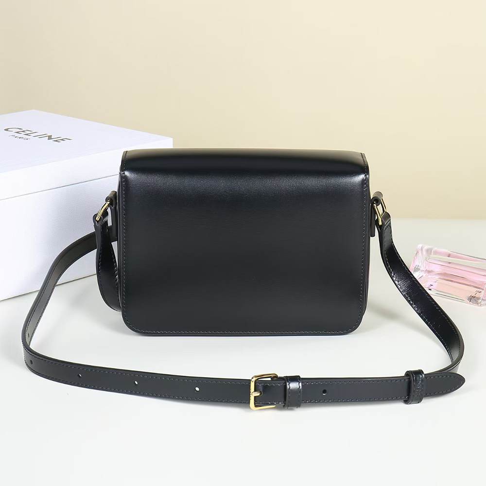 Ce1i*e TEEN TRIOMPHE BAG IN shiny calfskin(HIGH-END GRADE)