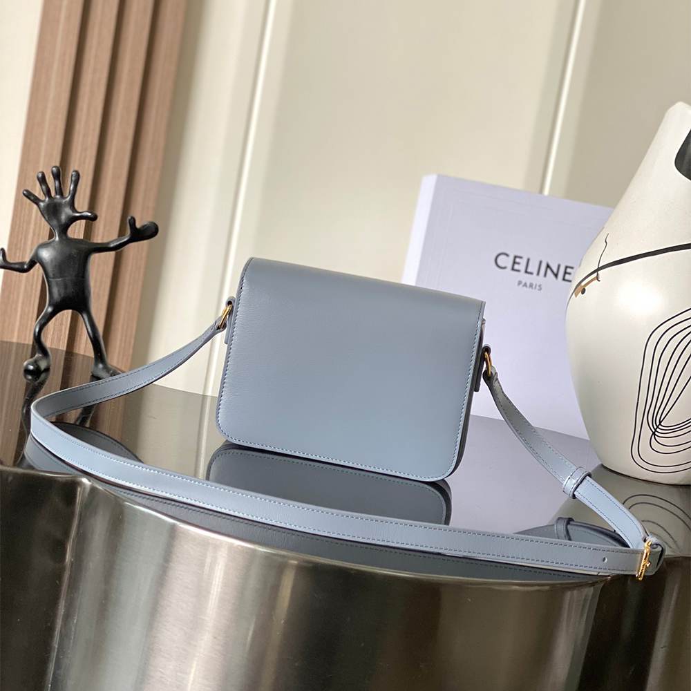 Ce1i*e TEEN TRIOMPHE BAG IN shiny calfskin(HIGH-END GRADE)