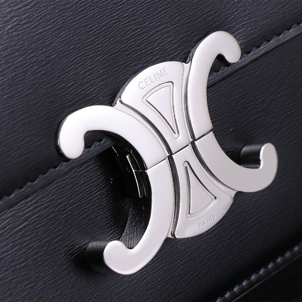 Ce1i*e TEEN TRIOMPHE BAG IN shiny calfskin(HIGH-END GRADE)