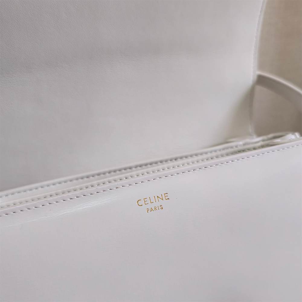 Ce1i*e TEEN TRIOMPHE BAG IN shiny calfskin(HIGH-END GRADE)