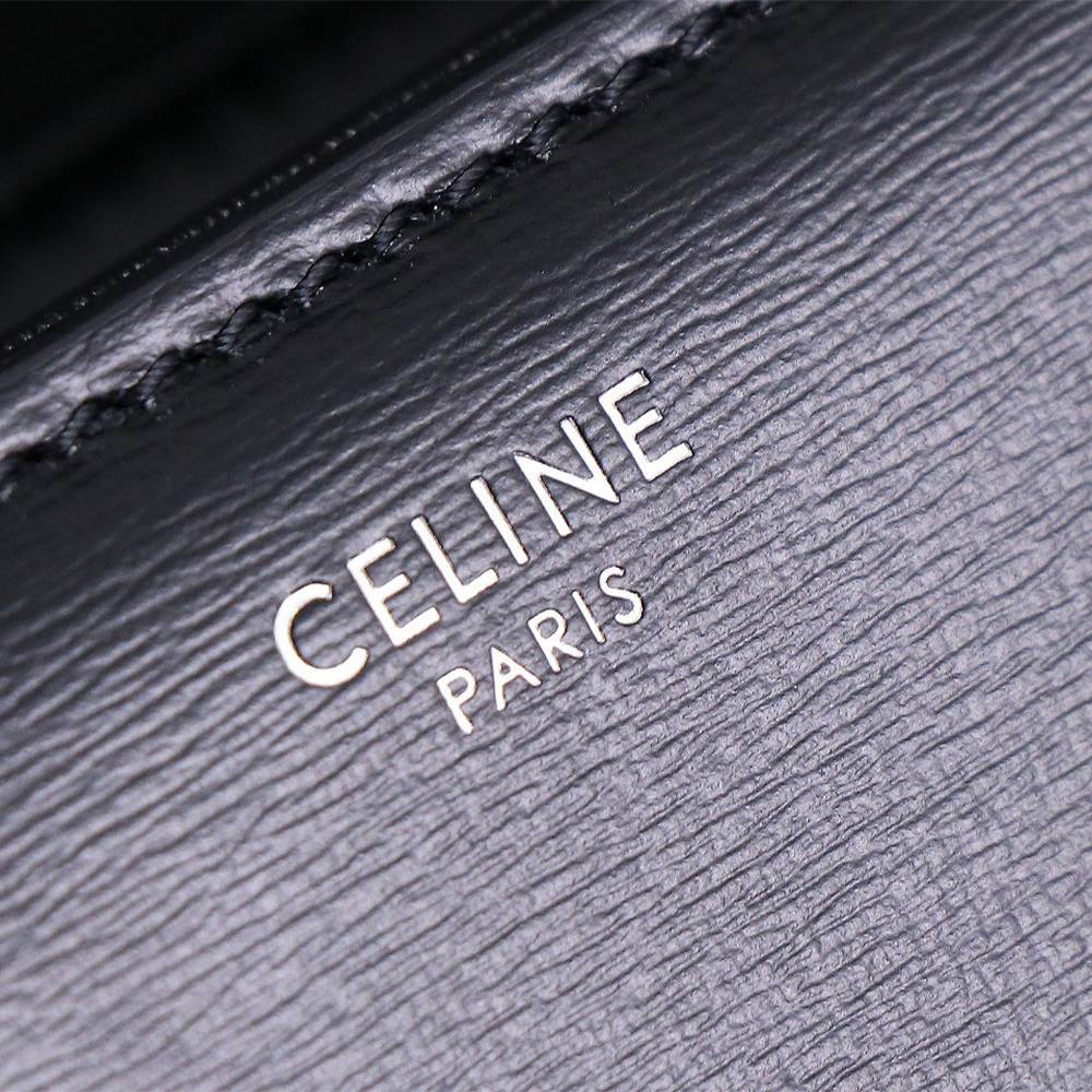 Ce1i*e TEEN TRIOMPHE BAG IN shiny calfskin(HIGH-END GRADE)