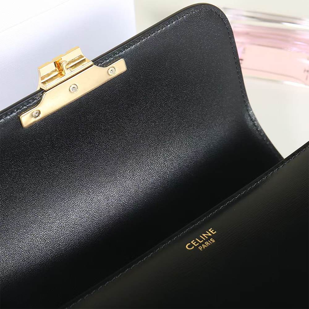 Ce1i*e TEEN TRIOMPHE BAG IN shiny calfskin(HIGH-END GRADE)