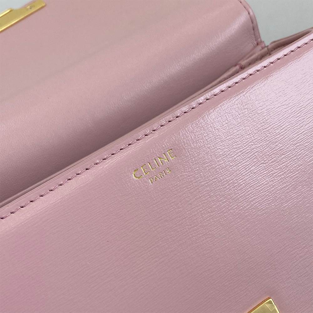 Ce1i*e TEEN TRIOMPHE BAG IN shiny calfskin(HIGH-END GRADE)