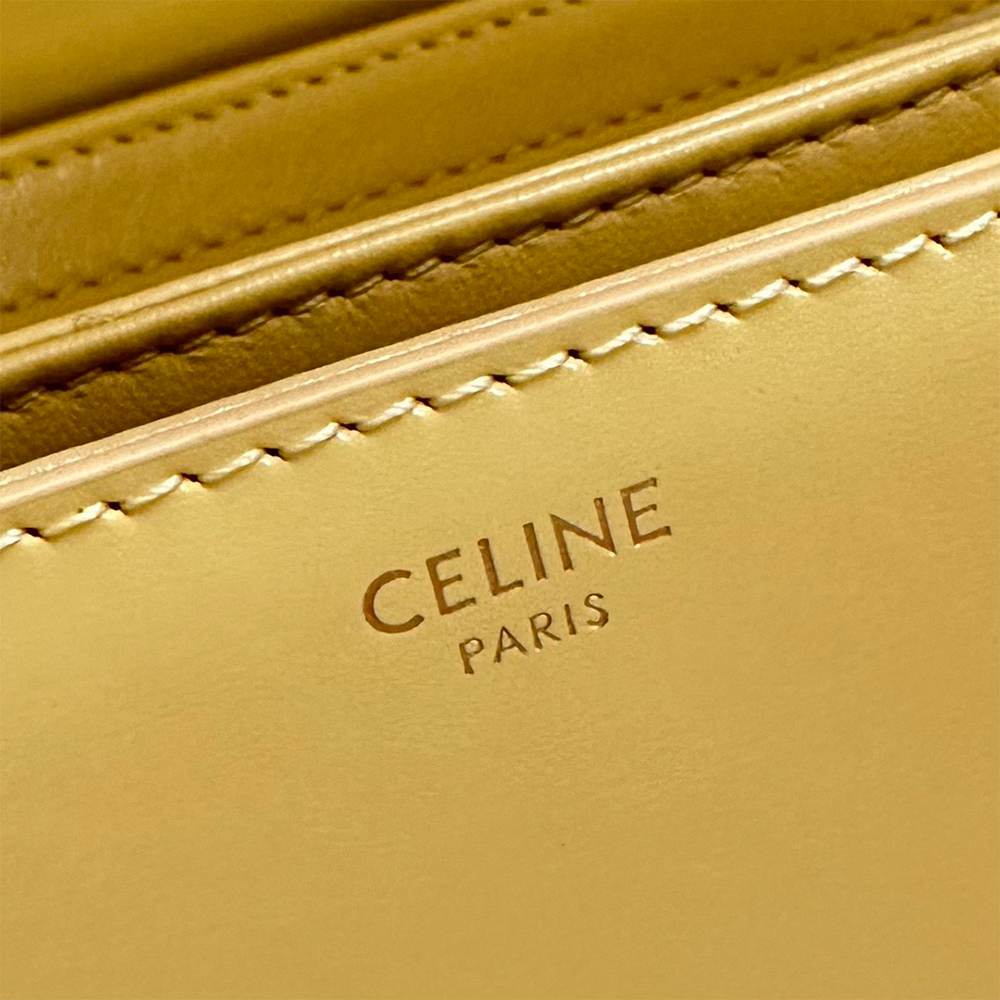 Ce1i*e TEEN TRIOMPHE BAG IN shiny calfskin(HIGH-END GRADE)