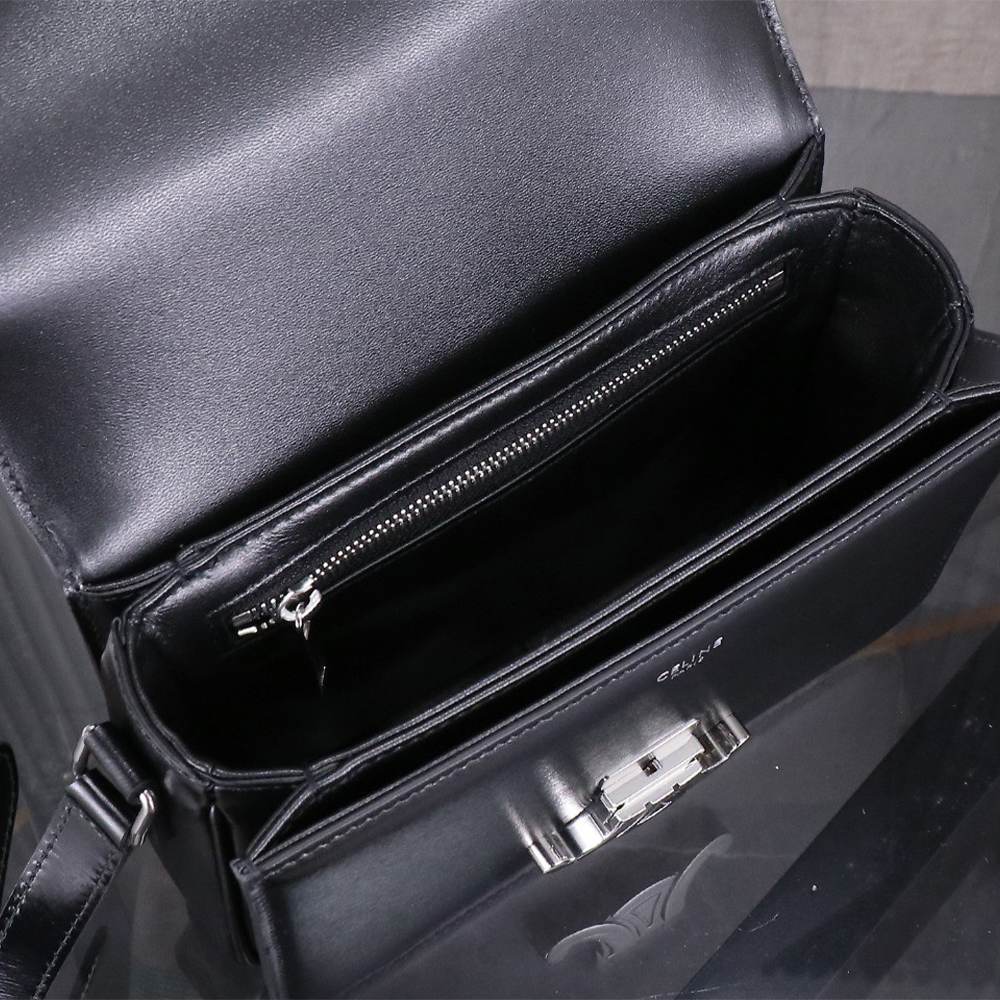 Ce1i*e TEEN TRIOMPHE BAG IN shiny calfskin(HIGH-END GRADE)