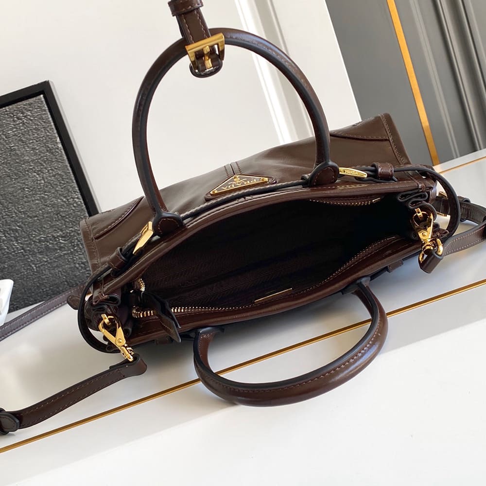 Pra*a Bonnie leather mini handbag(HIGH-END GRADE)