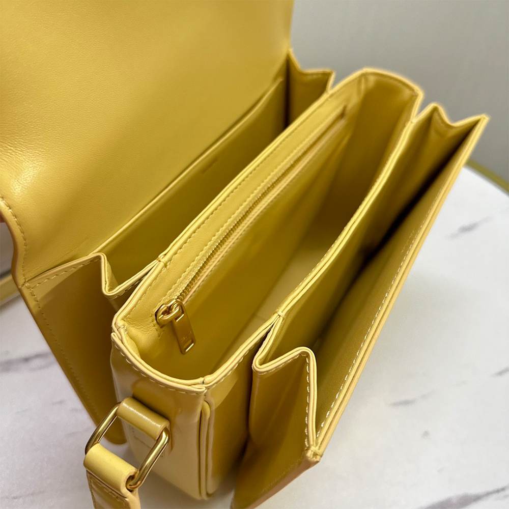 Ce1i*e TEEN TRIOMPHE BAG IN shiny calfskin(HIGH-END GRADE)