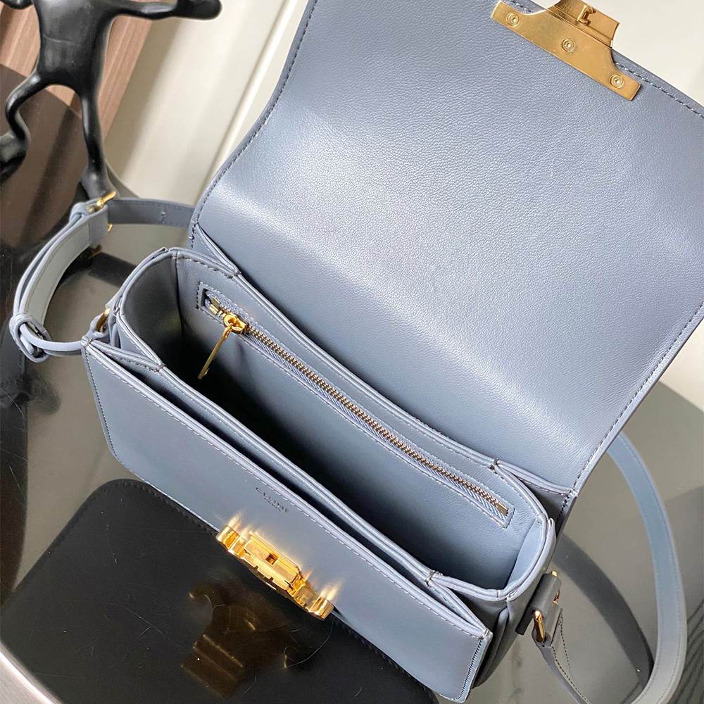 Ce1i*e TEEN TRIOMPHE BAG IN shiny calfskin(HIGH-END GRADE)