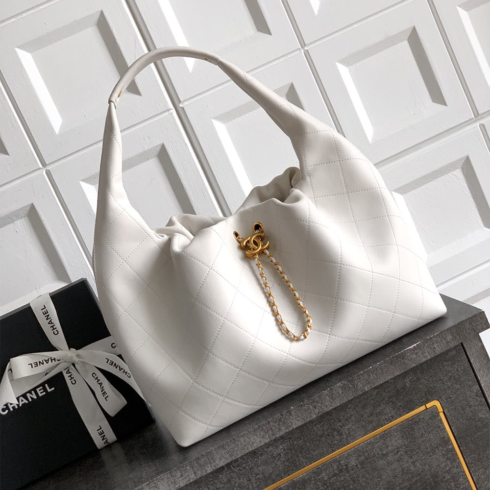 Ch**el LARGE HOBO BAG (HIGH-END GRADE)