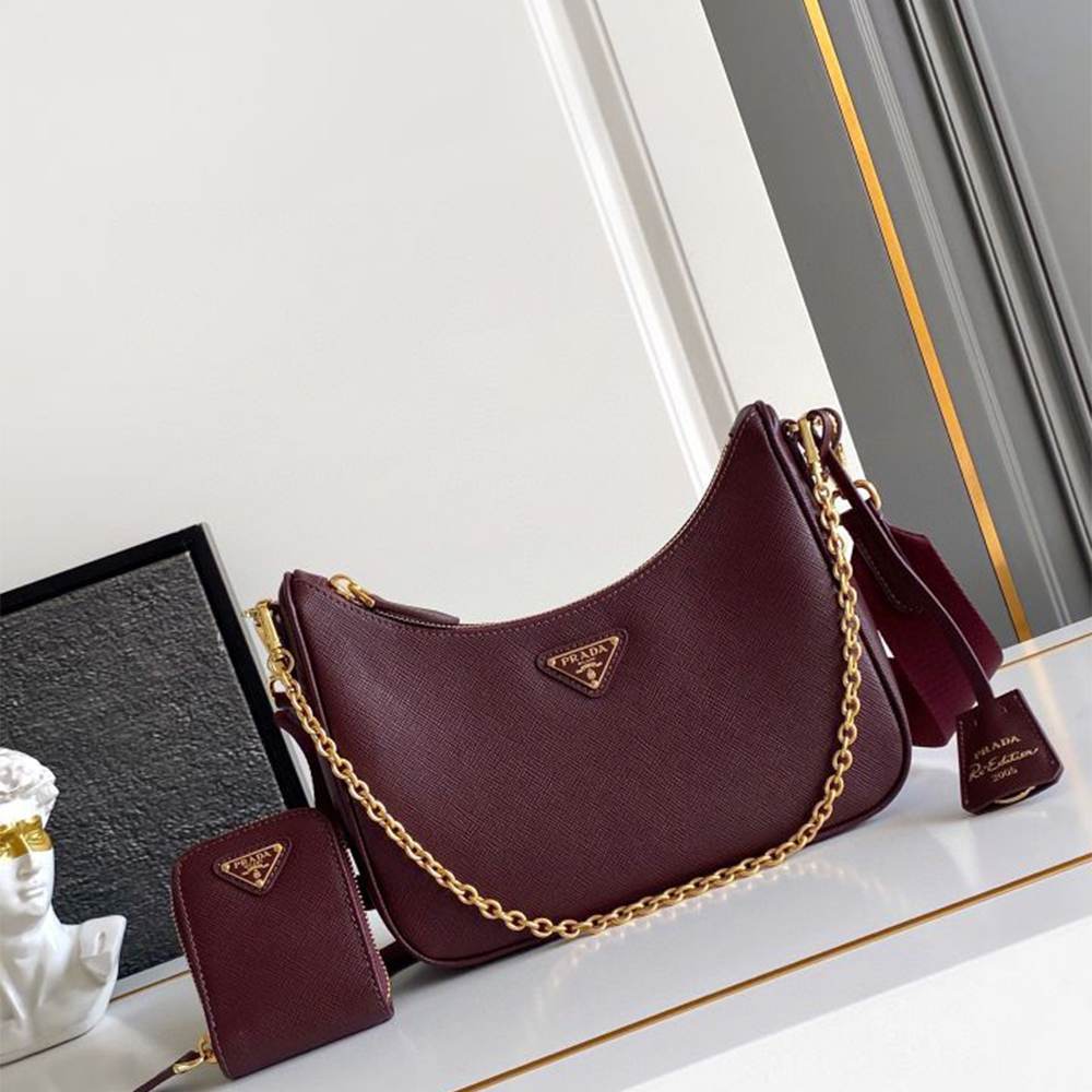 Pra*a Re-Edition 2005 Saffiano leather bag