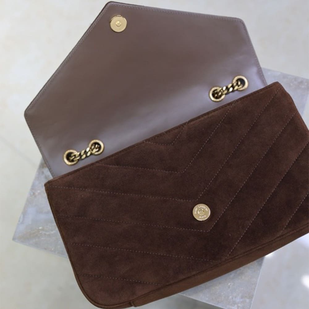 Y51 LOULOU Medium in MATELASSE suede(HIGH-END GRADE)