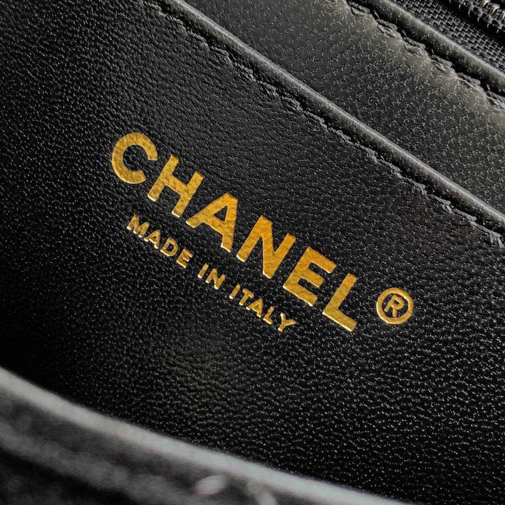 Ch**el MINI FLAP BAG WITH TOP HANDLE(HIGH-END GRADE)