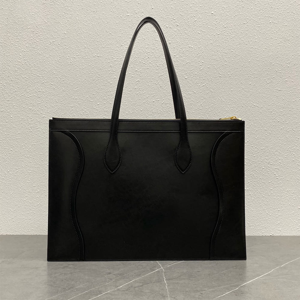 cline flat cabas new lU*gage in glossy calfskin