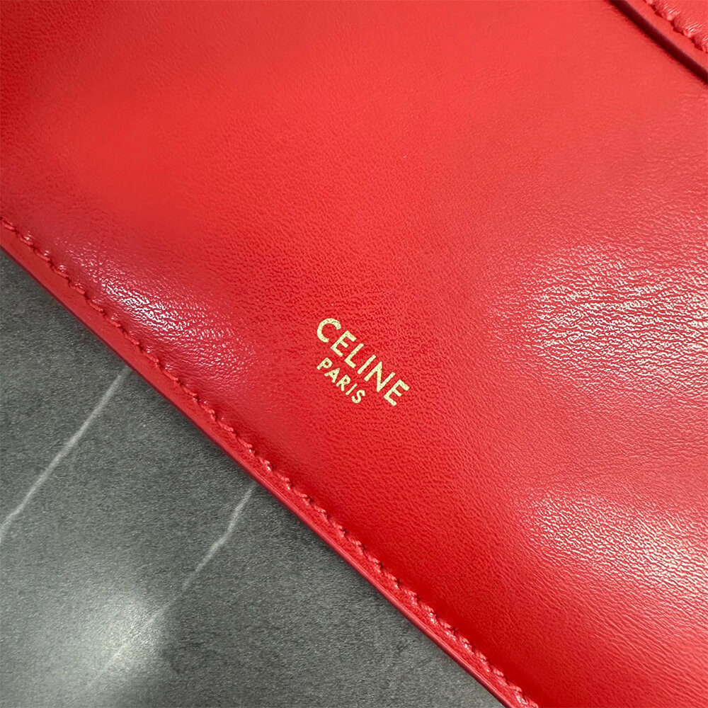 cline flat cabas new lU*gage in glossy calfskin