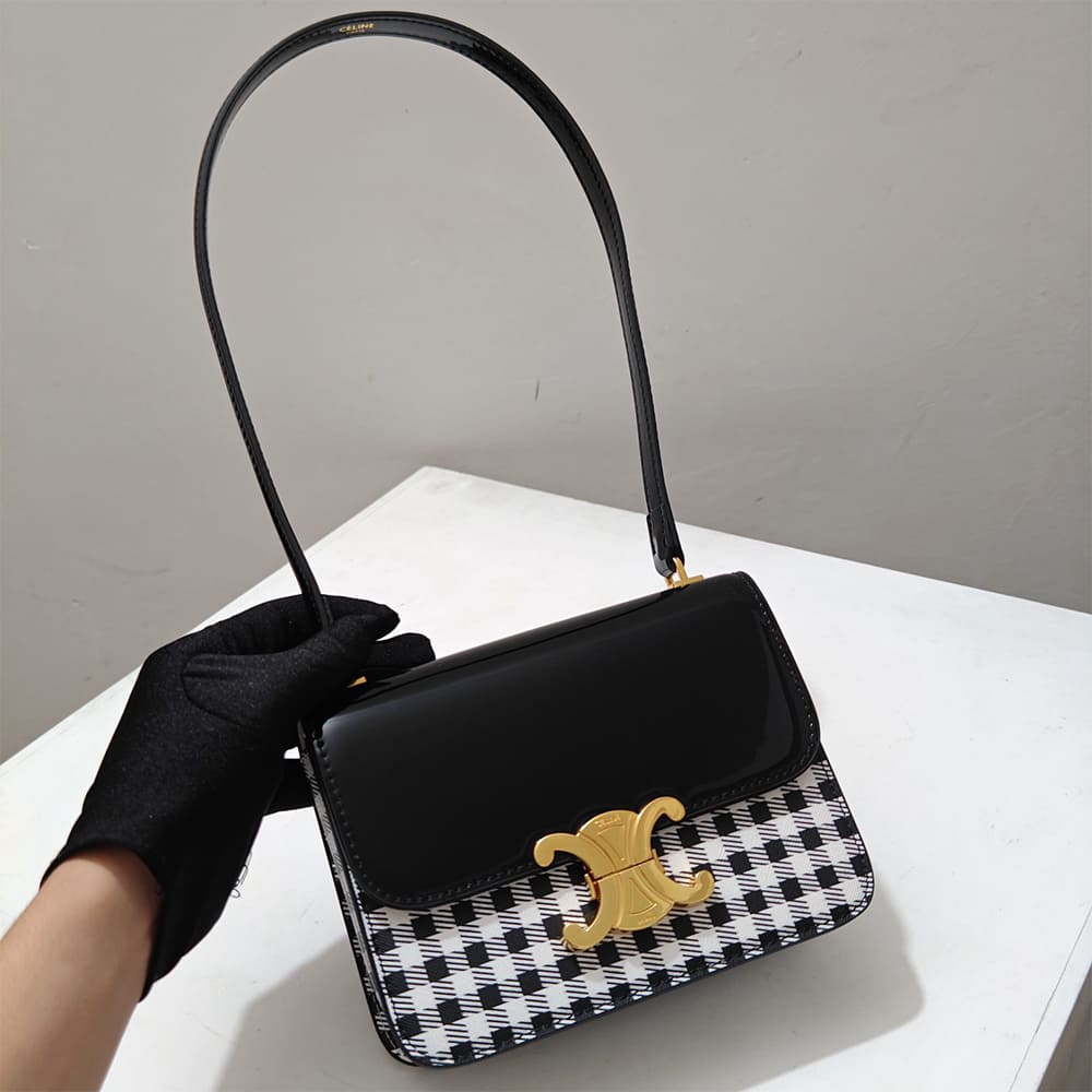 Ce1i*e TEEN GARANCE bag in PATENT CALFSKIN(HIGH-END GRADE)