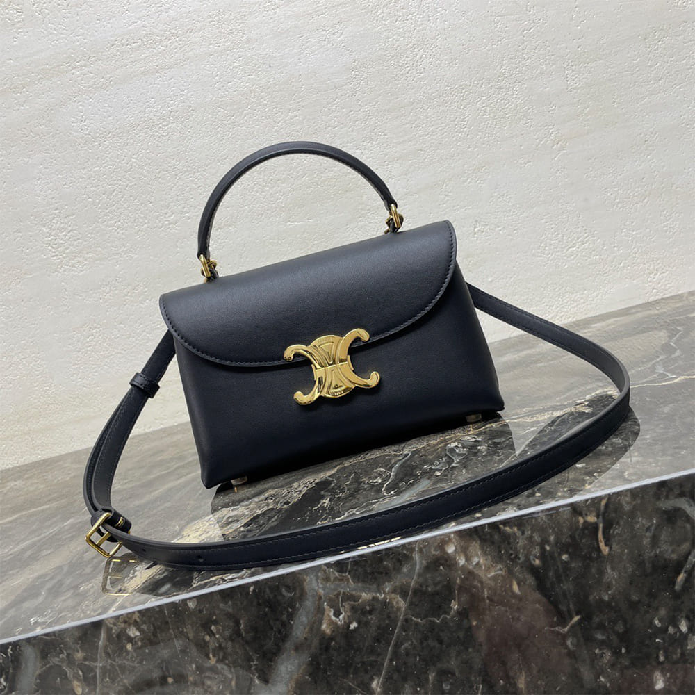 Ce1i*e TEEN NINO BAG IN SMOOTH SATINATED CALFSKIN(HIGH-END GRADE)