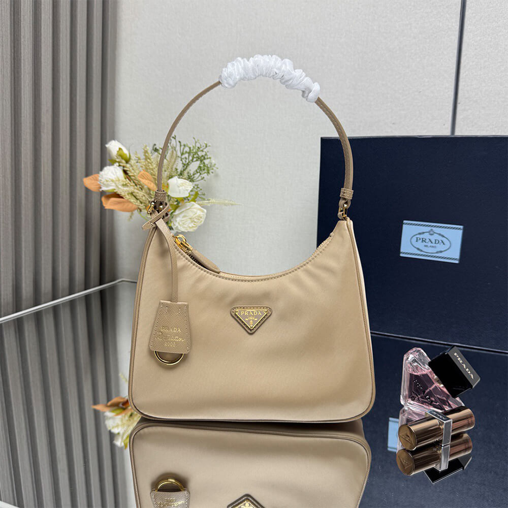 Pra*a Re-Edition 2005 Re-Nylon and Saffiano mini bag