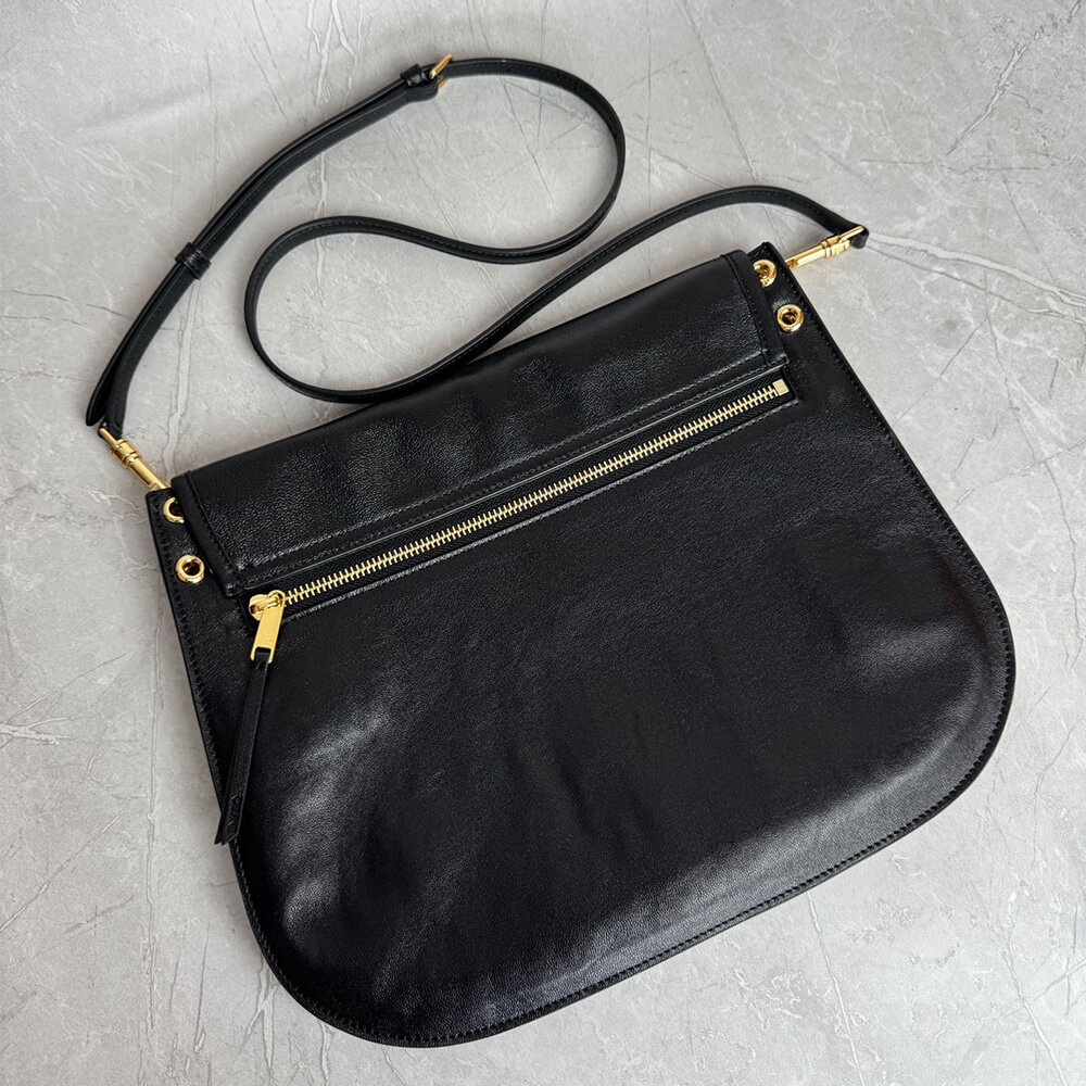 Ce1i*e SOFT TRIOMPHE BESACE IN S*pPLE SHINY LAMBSKIN(HIGH-END GRADE)