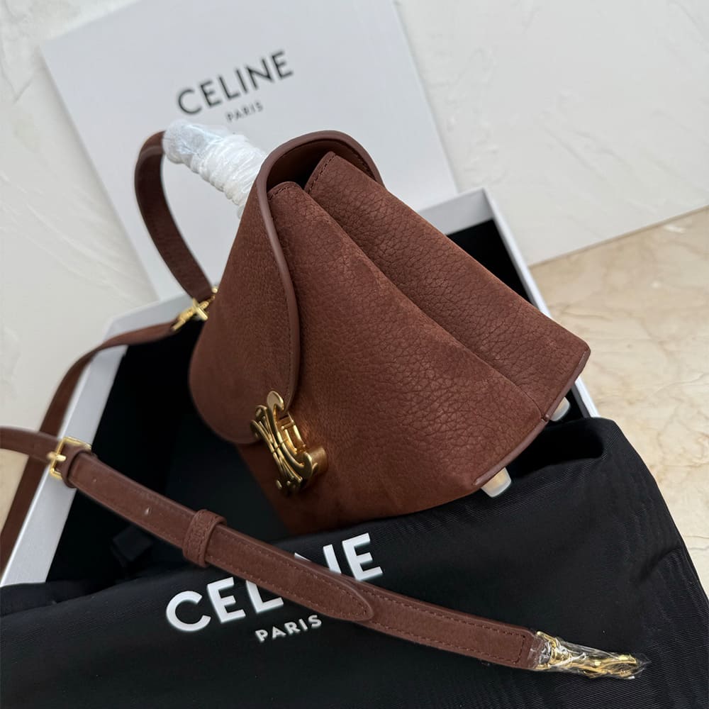 Ce1i*e MEDIUM NINO BAG IN GRAINED NUBUCK CALFSKIN(HIGH-END GRADE)