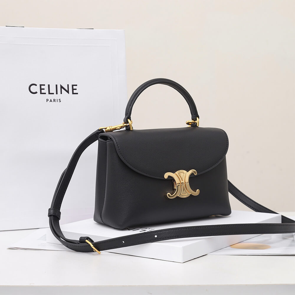 Ce1i*e TEEN NINO BAG IN S*pPLE GRAINED CALFSKIN(HIGH-END GRADE)