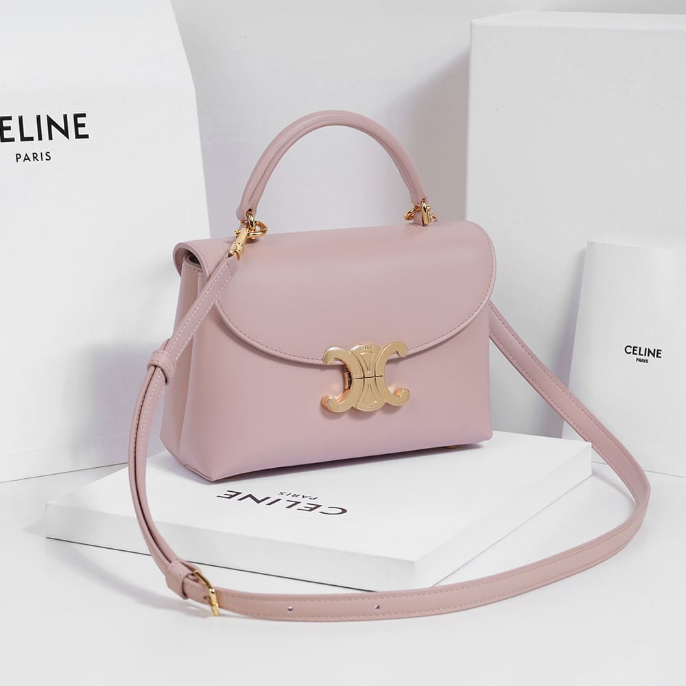 Ce1i*e TEEN NINO BAG IN SMOOTH SATINATED CALFSKIN(HIGH-END GRADE)