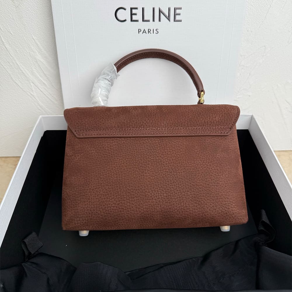 Ce1i*e MEDIUM NINO BAG IN GRAINED NUBUCK CALFSKIN(HIGH-END GRADE)