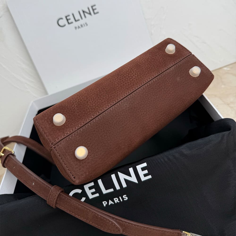Ce1i*e MEDIUM NINO BAG IN GRAINED NUBUCK CALFSKIN(HIGH-END GRADE)