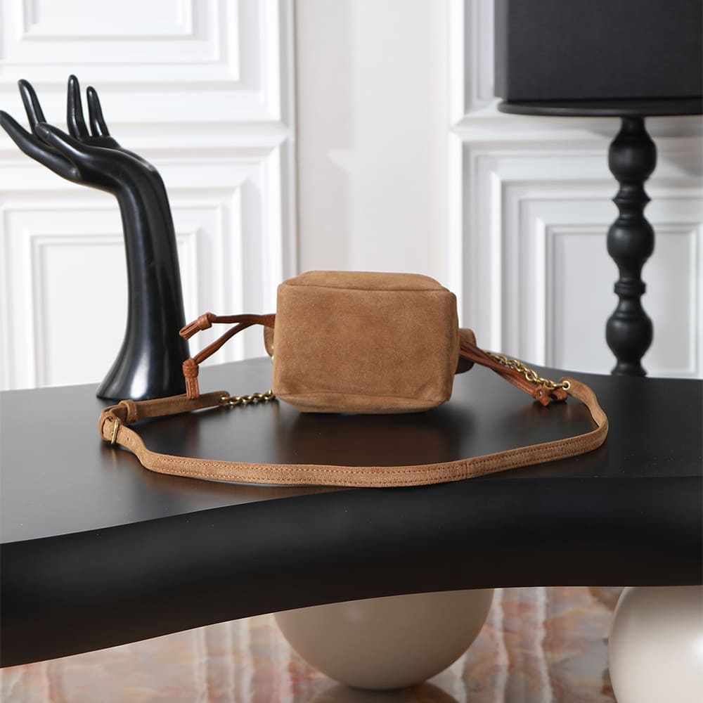 Y51 JAMIE mini shoulder pouch in suede
