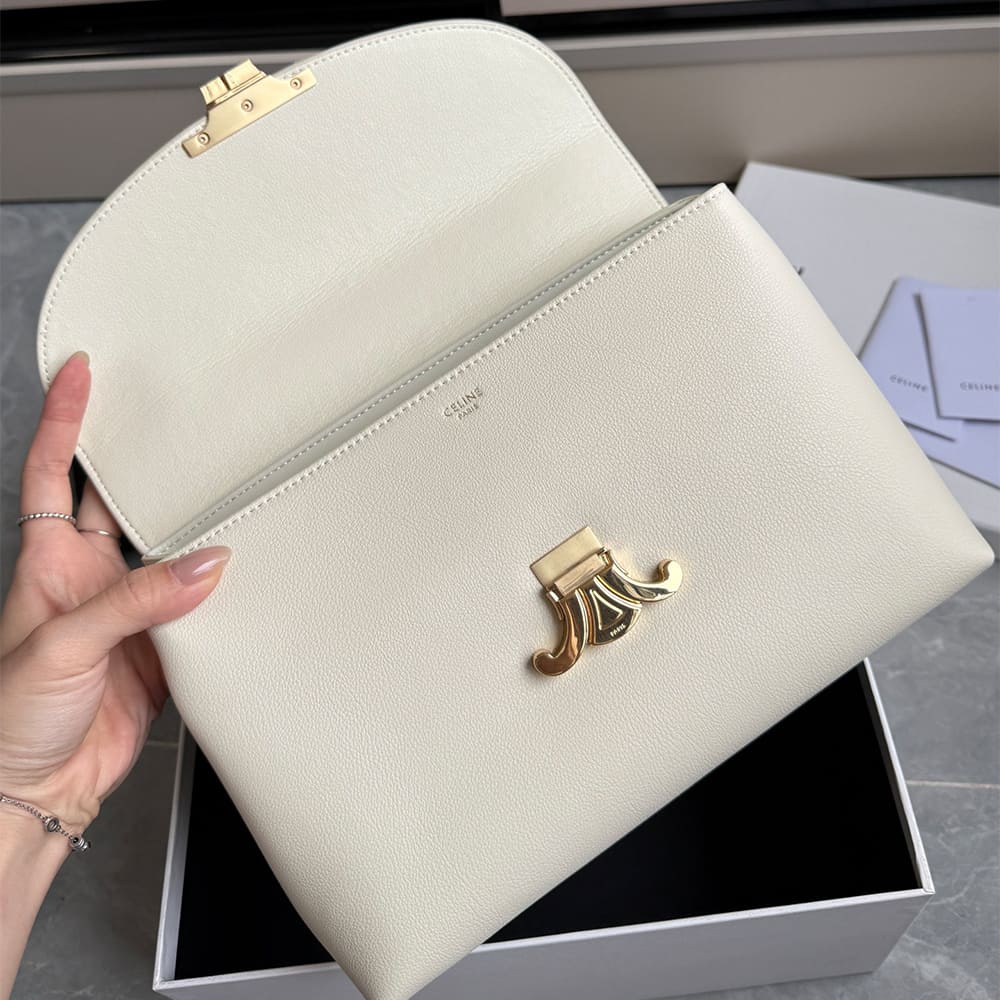 Ce1i*e MEDIUM NINO BAG IN SMOOTH SATINATED CALFSKIN(HIGH-END GRADE)