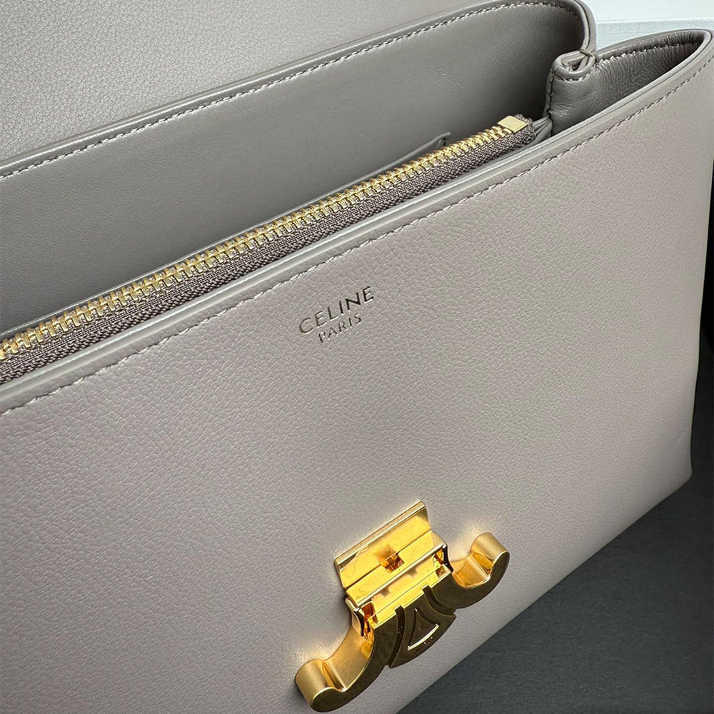 Ce1i*e MEDIUM NINO BAG IN S*pPLE GRAINED CALFSKIN(HIGH-END GRADE)
