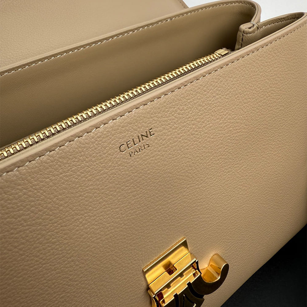 Ce1i*e MEDIUM NINO BAG IN S*pPLE GRAINED CALFSKIN(HIGH-END GRADE)