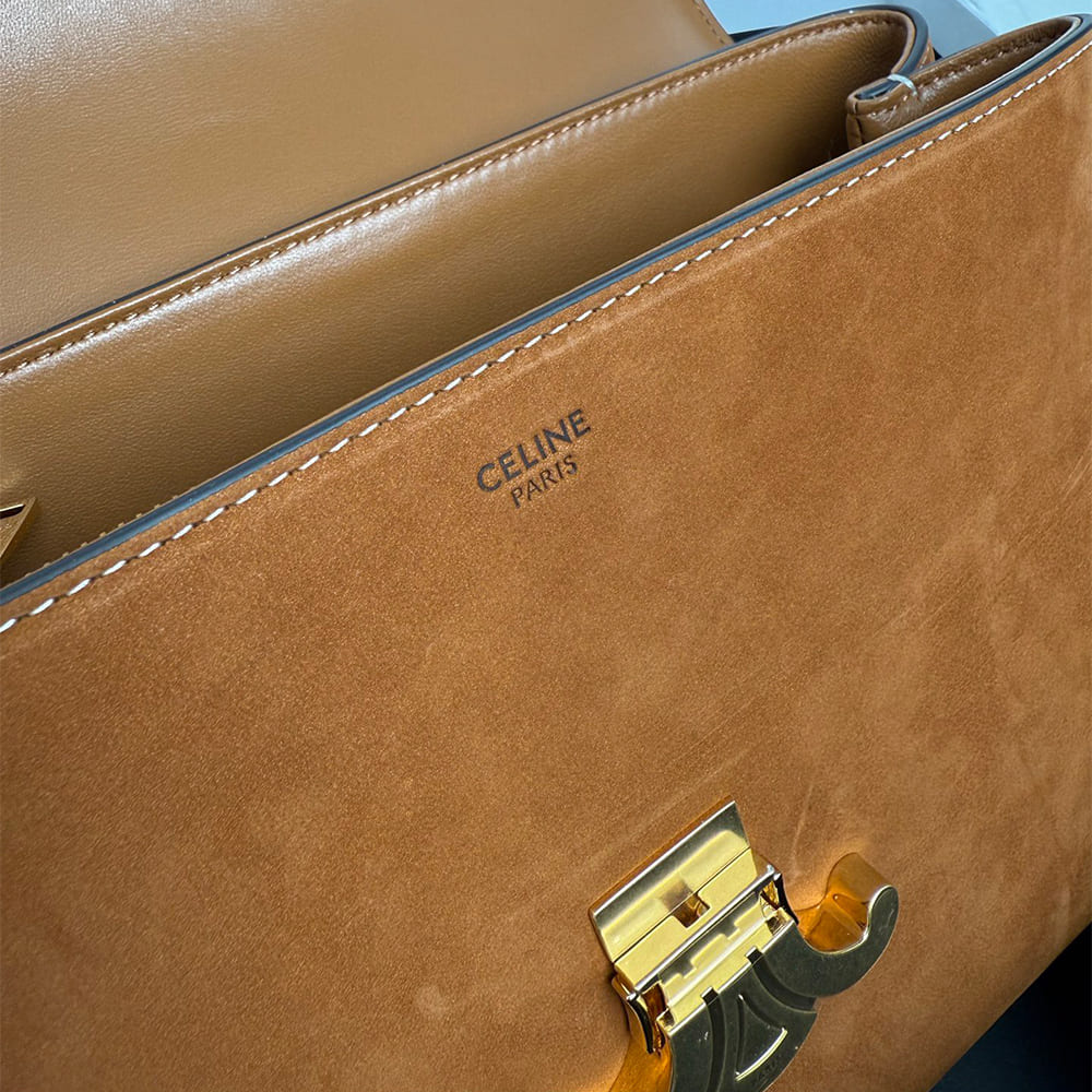 Ce1i*e MEDIUM NINO BAG IN GRAINED NUBUCK CALFSKIN(HIGH-END GRADE)
