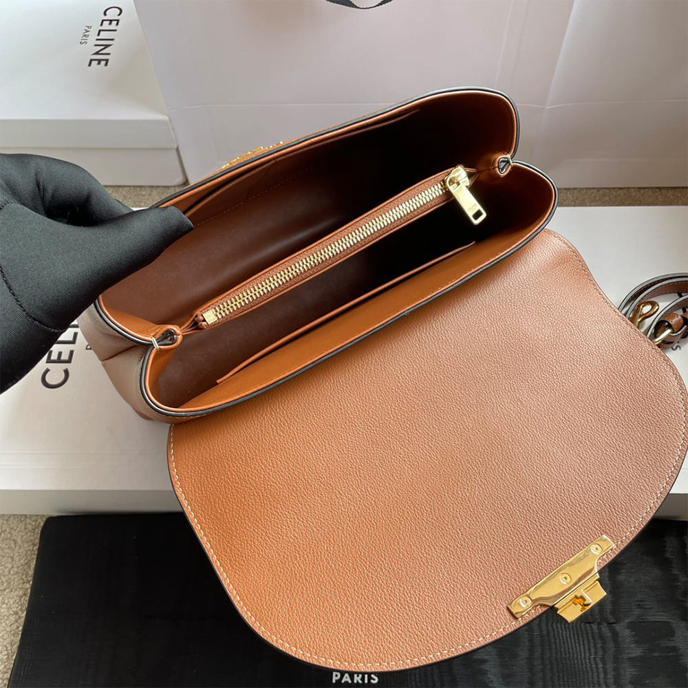 Ce1i*e MEDIUM NINO BAG IN S*pPLE GRAINED CALFSKIN(HIGH-END GRADE)