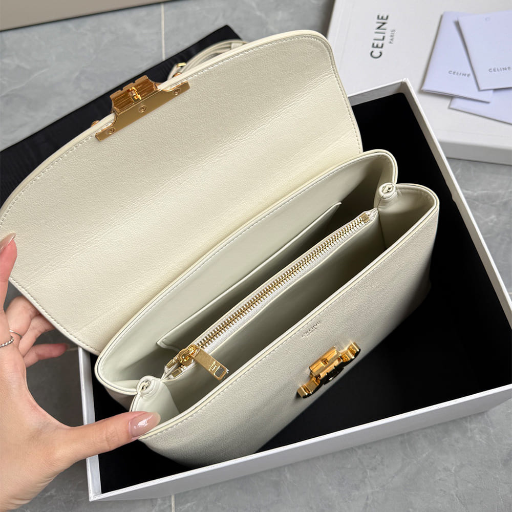 Ce1i*e MEDIUM NINO BAG IN SMOOTH SATINATED CALFSKIN(HIGH-END GRADE)