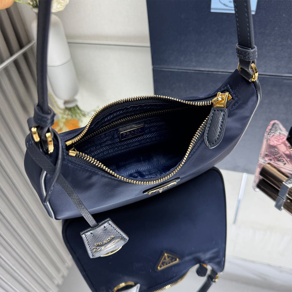 Pra*a Re-Edition 2005 Re-Nylon and Saffiano mini bag
