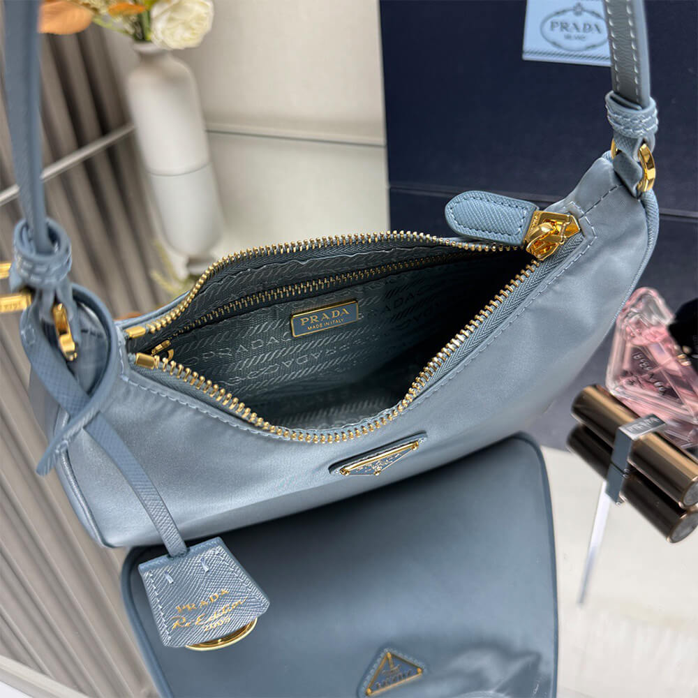 Pra*a Re-Edition 2005 Re-Nylon and Saffiano mini bag