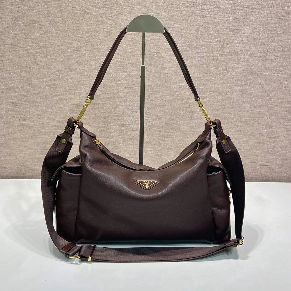 Pra*a Explore large nappa leather bag(HIGH-END GRADE)