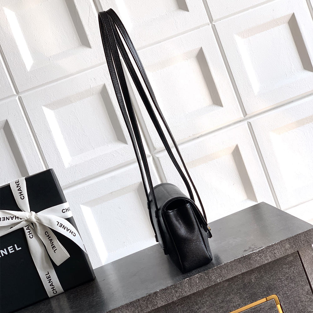 Ch**el Clutch with Leather Strap(HIGH-END GRADE)